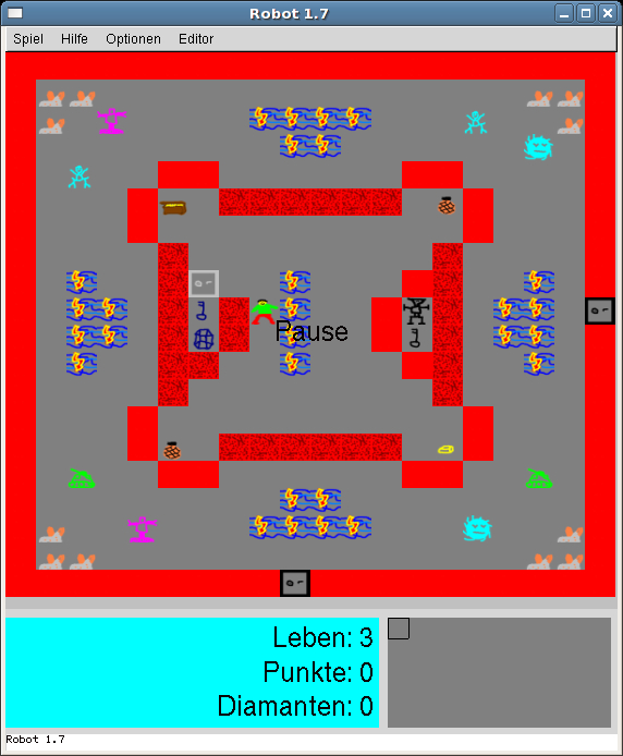 Robot 1.7 beim Start